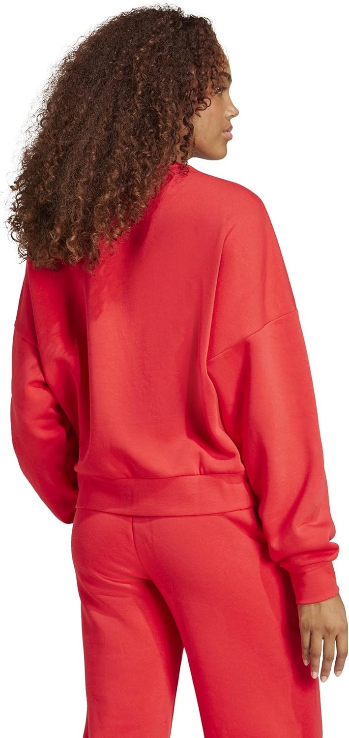 image:imageadidas Womens Essentials Small Logo FeelCozy SweatshirtPure RubyBlack