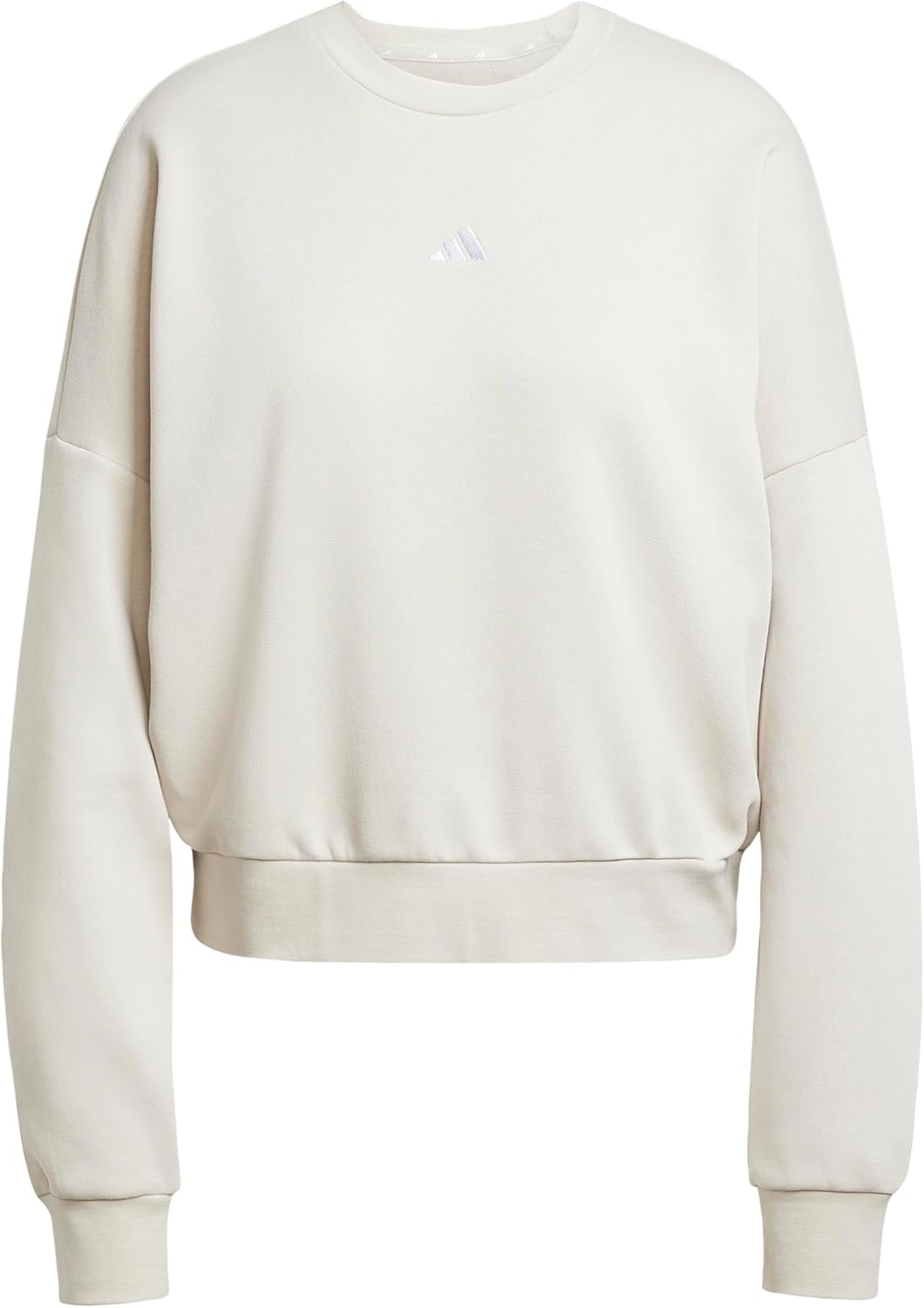 image:imageadidas Womens Essentials Small Logo FeelCozy SweatshirtWonder AluminaWhite