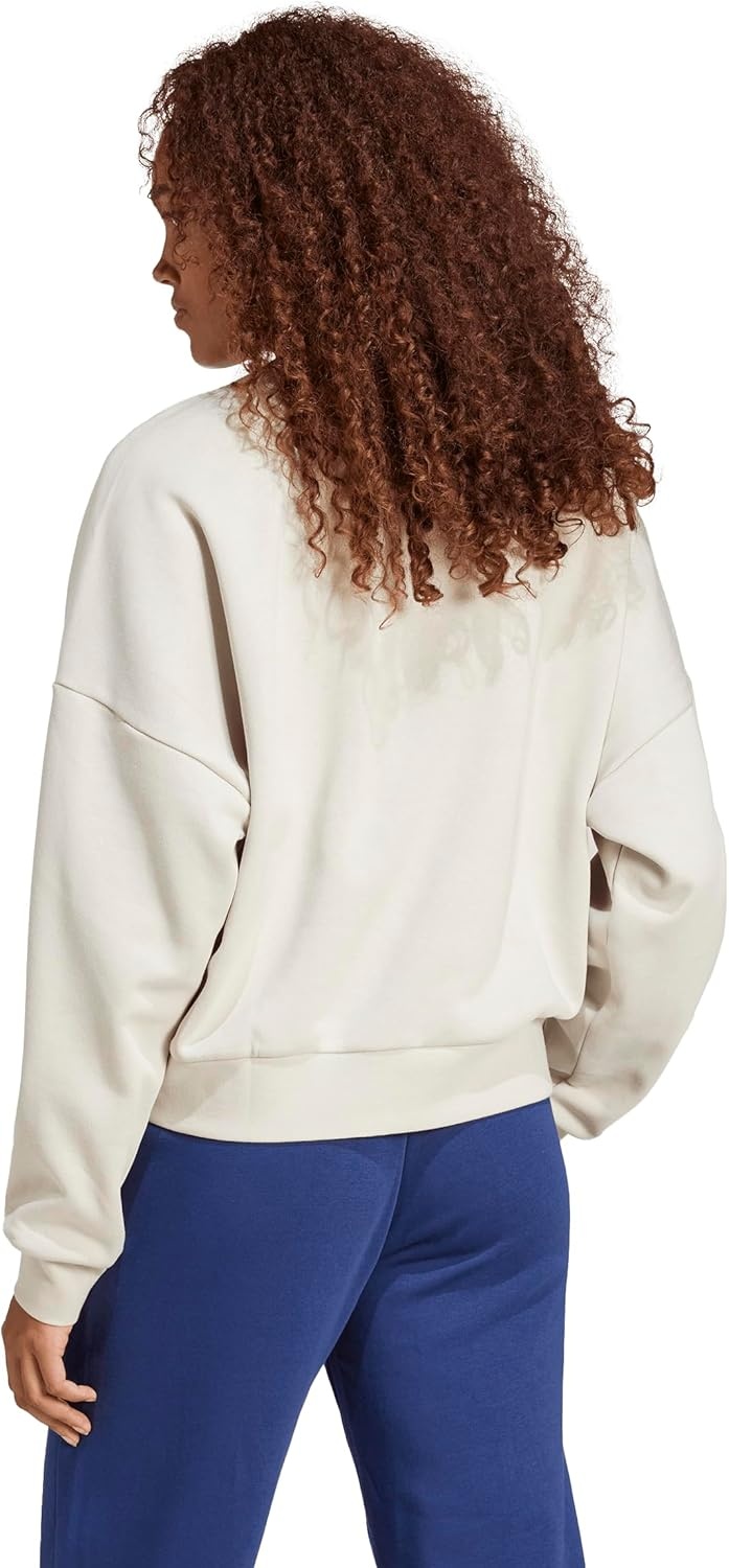 image:imageadidas Womens Essentials Small Logo FeelCozy SweatshirtWonder AluminaWhite