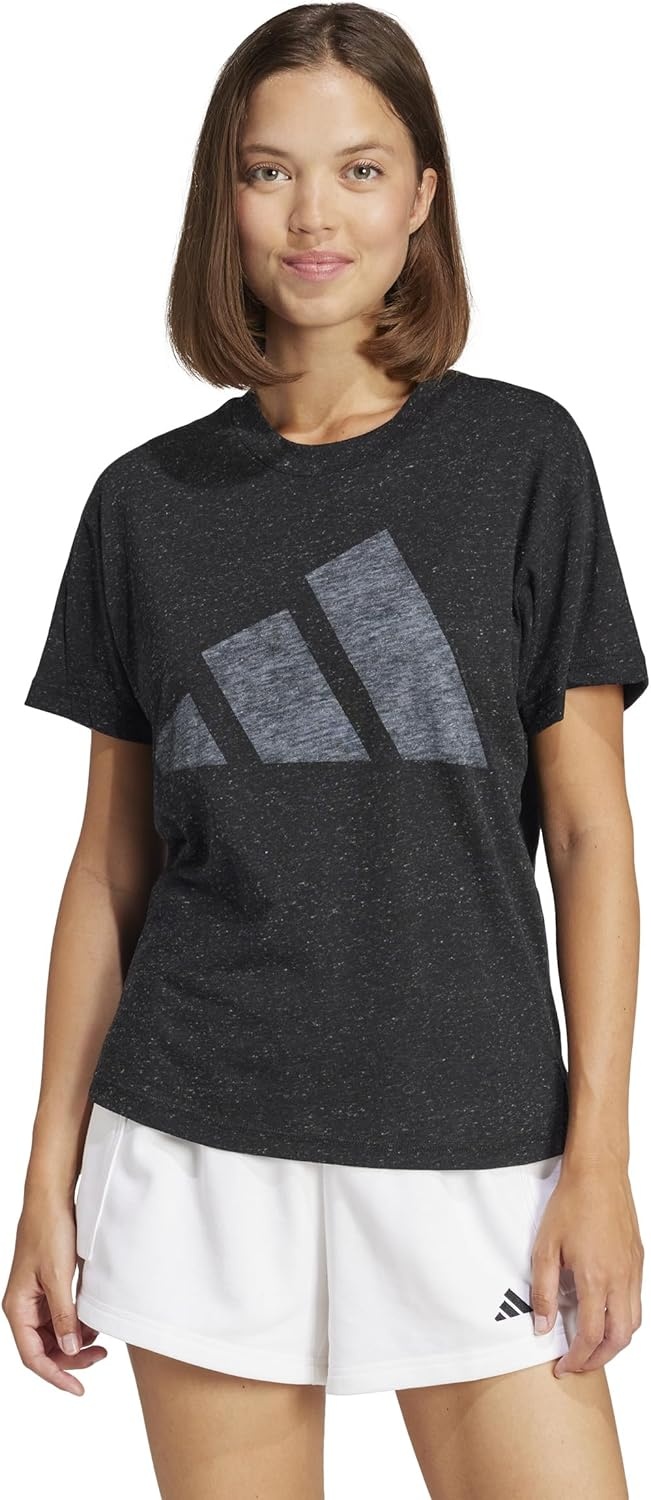 image:imageadidas Womens Essentials Winners TShirtBlackWhite