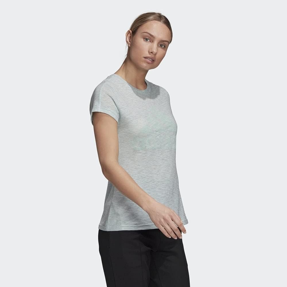 image:imageadidas Womens Essentials Winners TShirtGreen Tint Melange