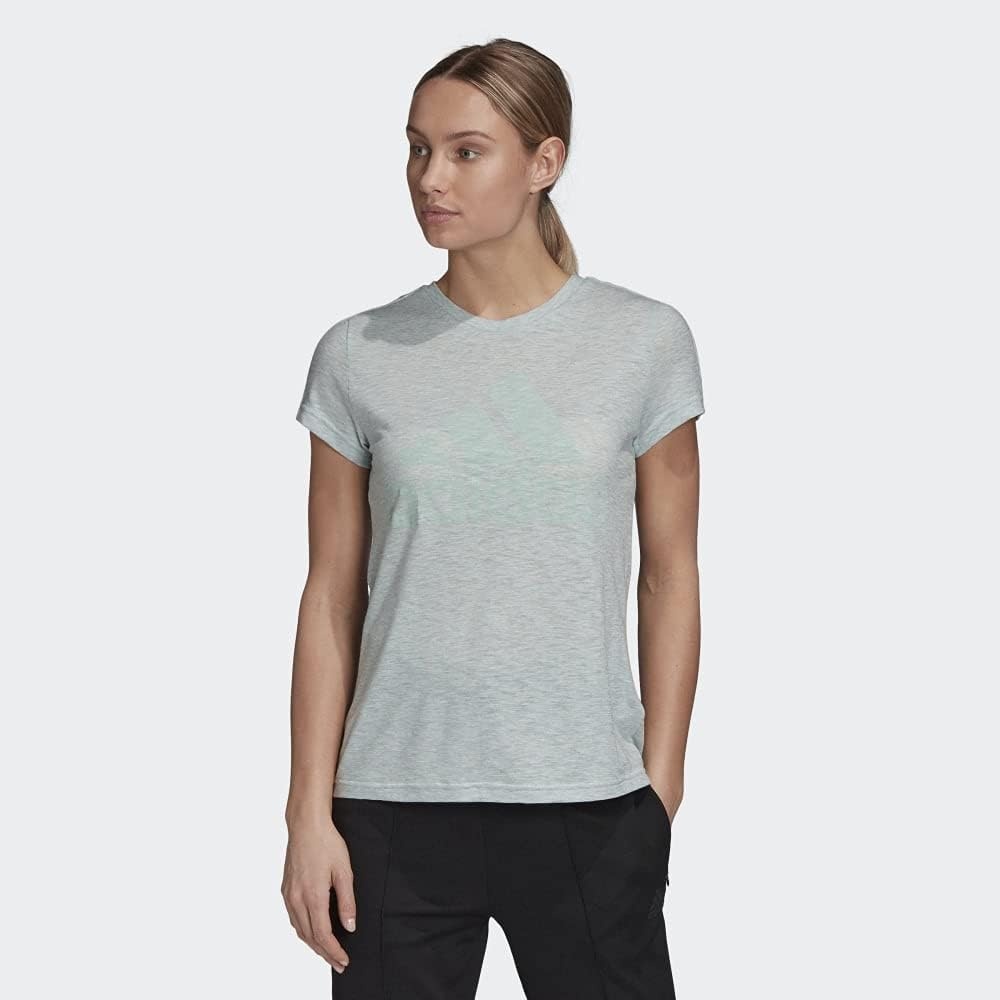 image:imageadidas Womens Essentials Winners TShirtGreen Tint Melange