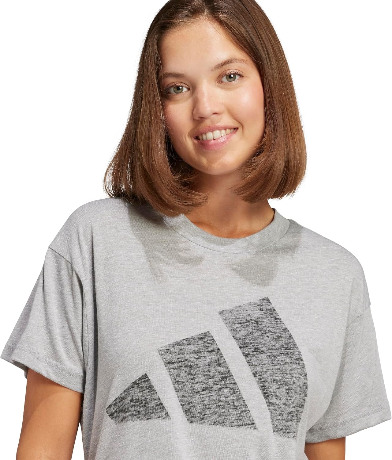 image:imageadidas Womens Essentials Winners TShirtSolid GreyBlack