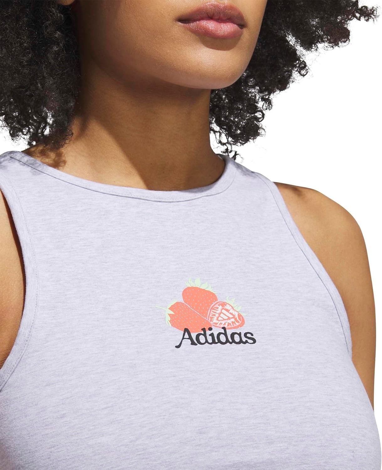 image:imageadidas Womens Farmers Market Graphic Tank TopLight Grey Heather