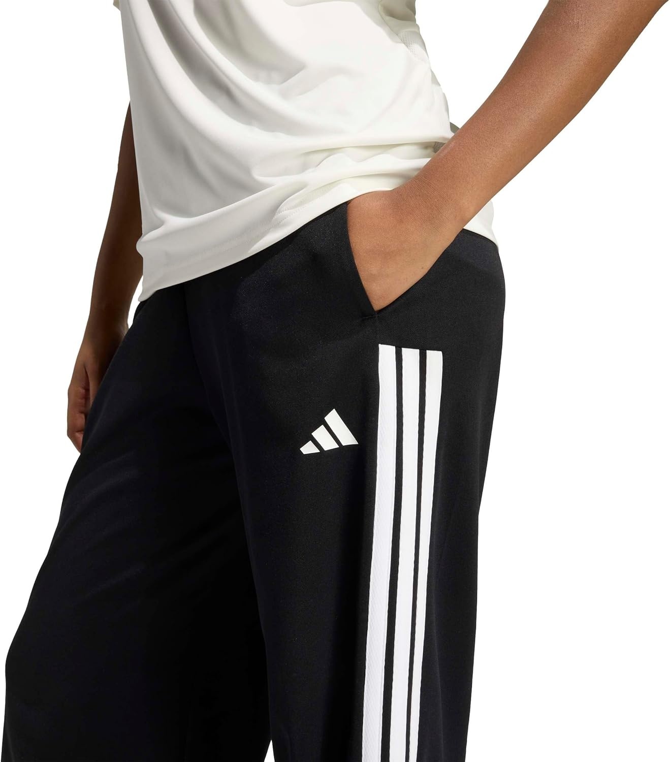 image:imageadidas Womens House of Tiro Wide Leg PantsBlackWhite