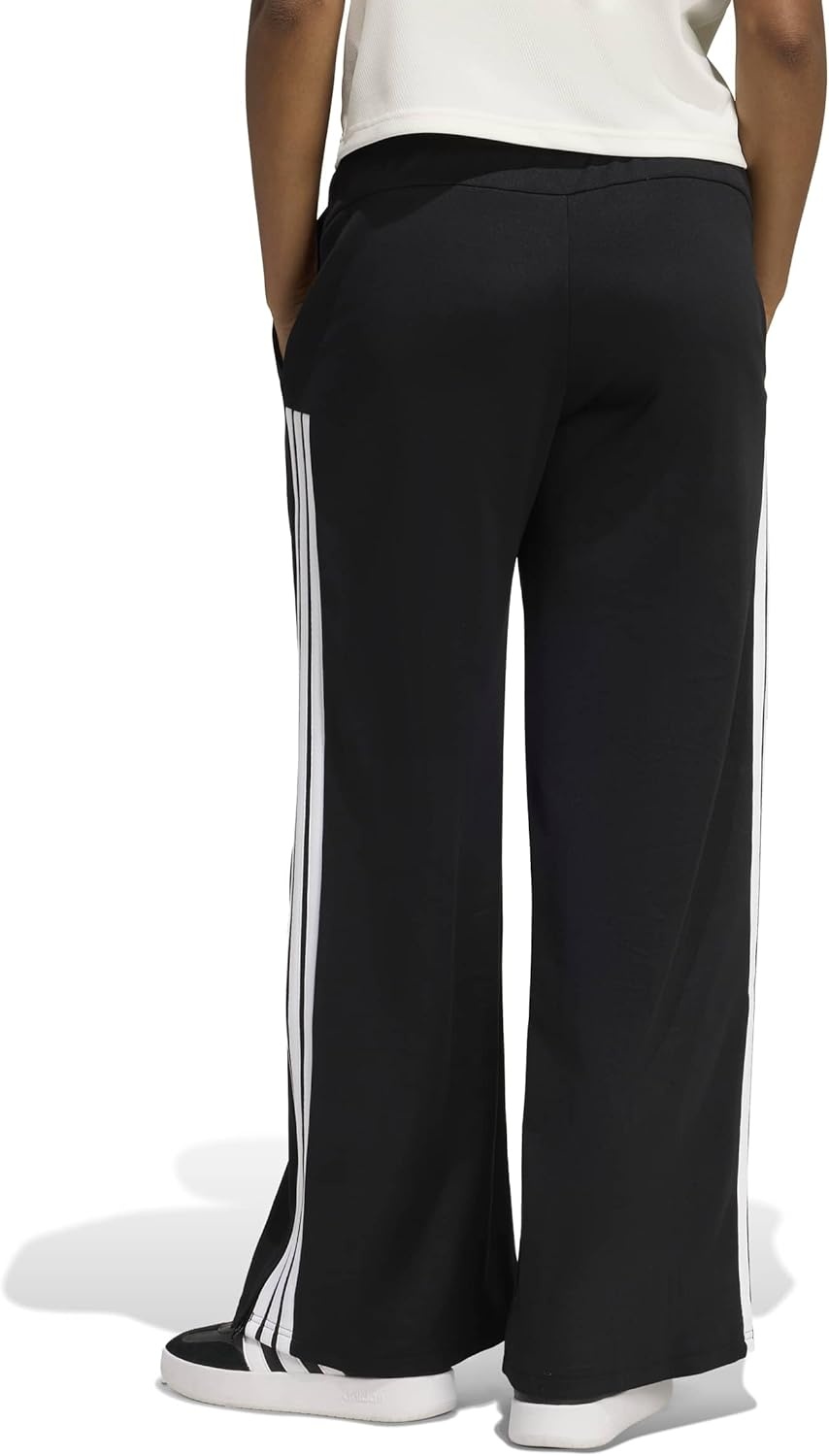 image:imageadidas Womens House of Tiro Wide Leg PantsBlackWhite