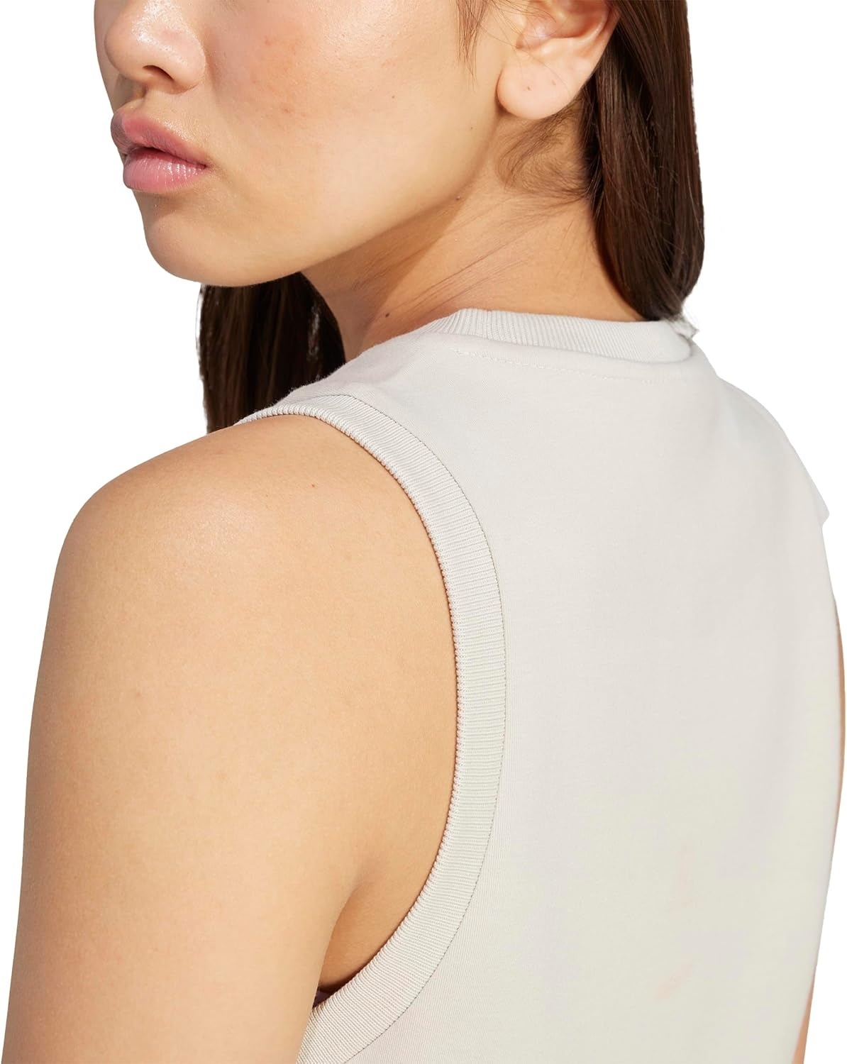 image:imageadidas Womens Soft Lux Crew Neck Tank Casual Off WhiteWonder Alumina