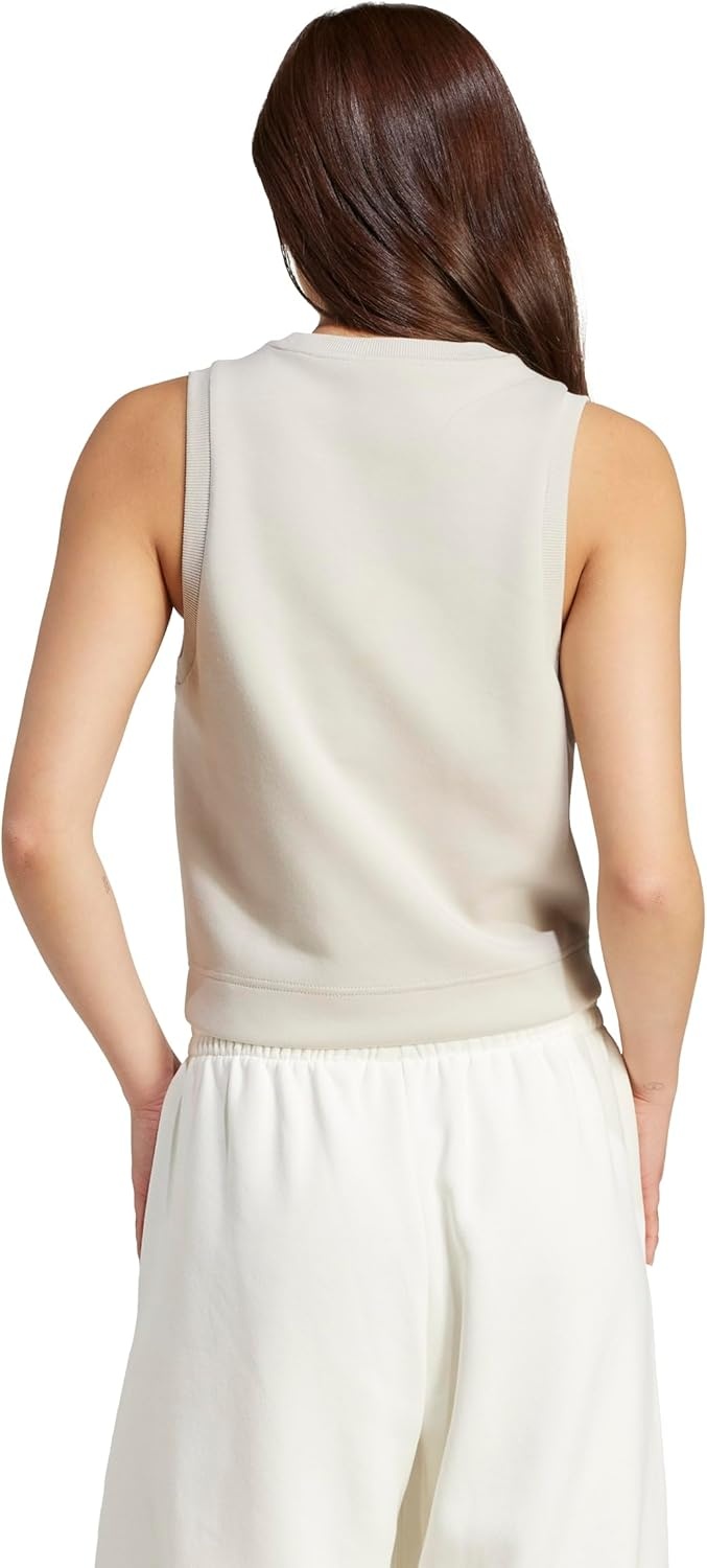 image:imageadidas Womens Soft Lux Crew Neck Tank Casual Off WhiteWonder Alumina