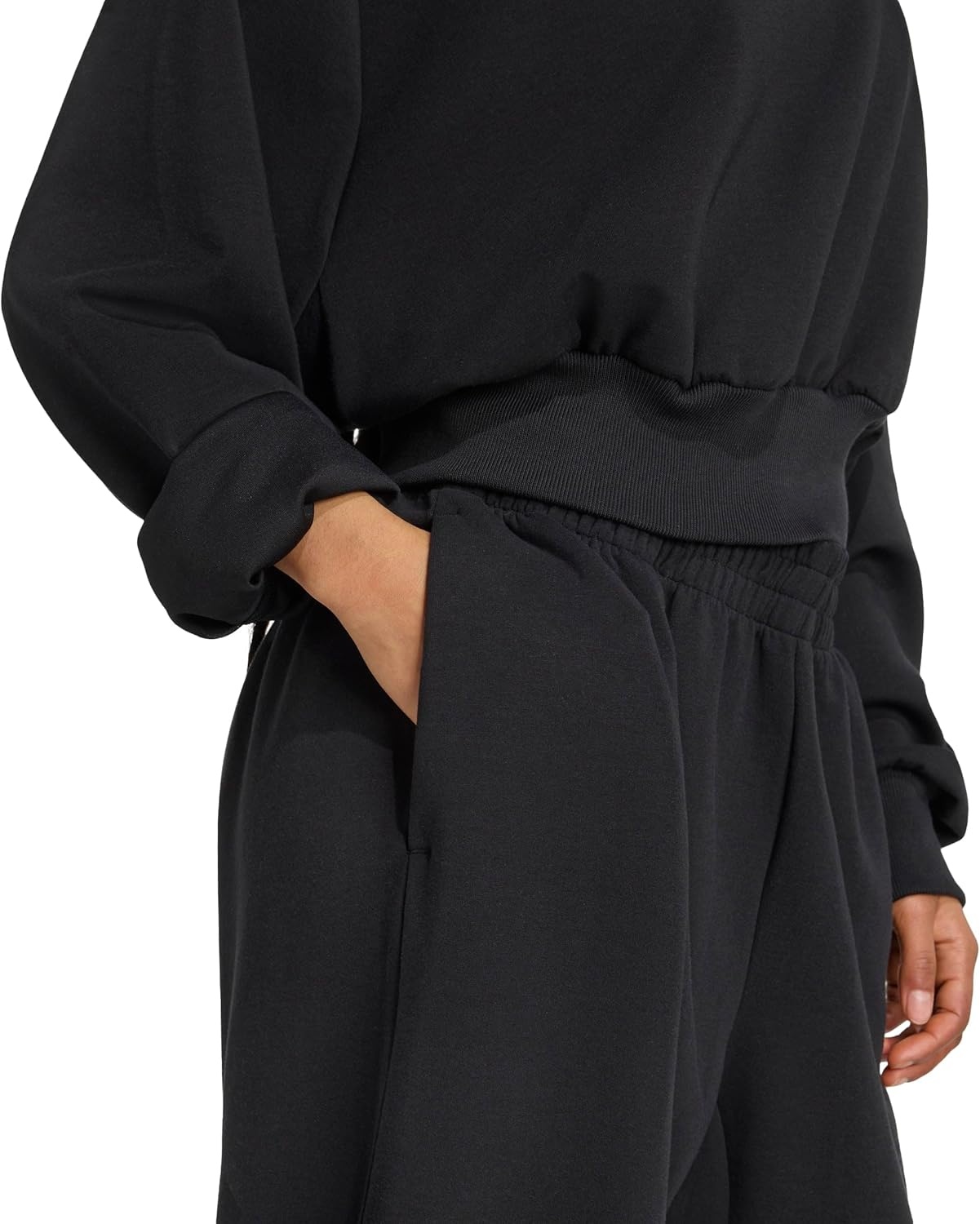 image:imageadidas Womens Soft Lux Loose SweatshirtBlack