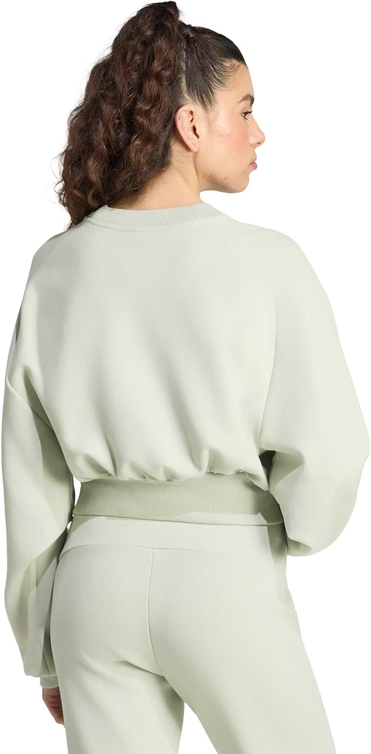 image:imageadidas Womens Soft Lux Loose SweatshirtHalo Green