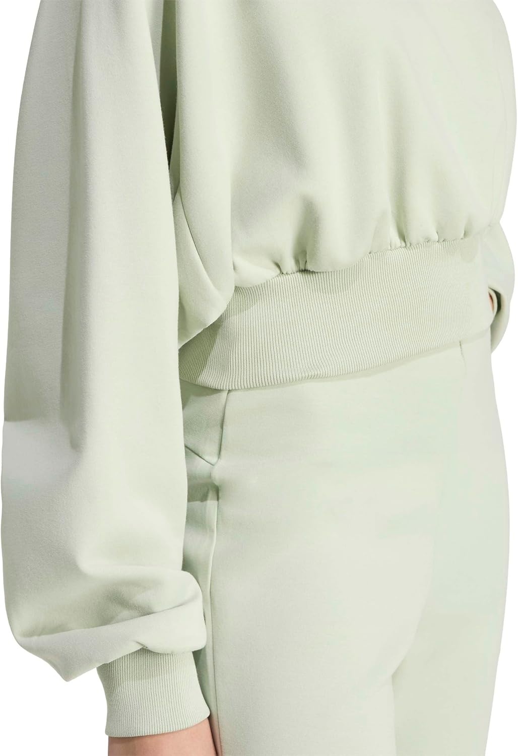 image:imageadidas Womens Soft Lux Loose SweatshirtHalo Green