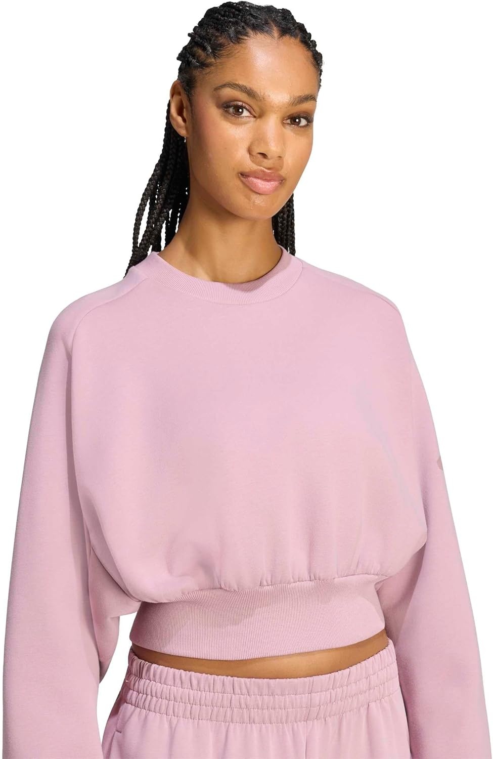 image:imageadidas Womens Soft Lux Loose SweatshirtMagic Mauve