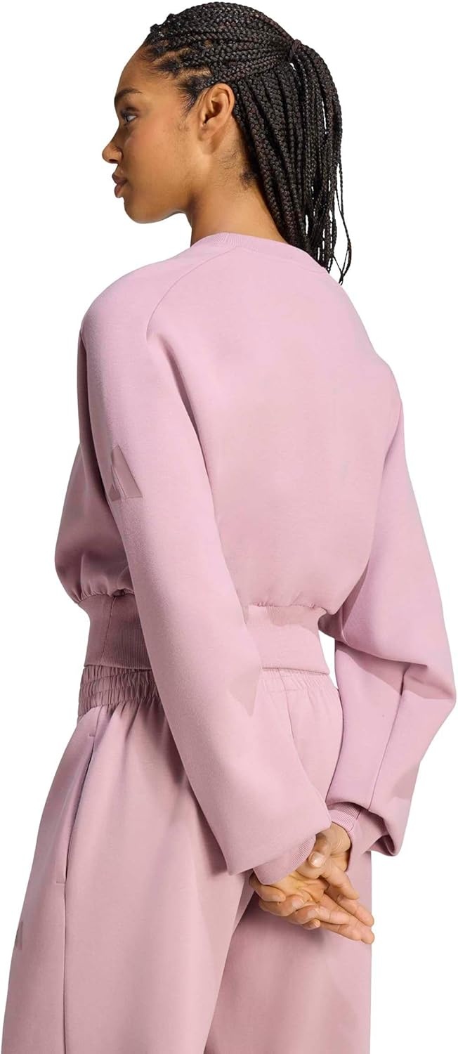 image:imageadidas Womens Soft Lux Loose SweatshirtMagic Mauve