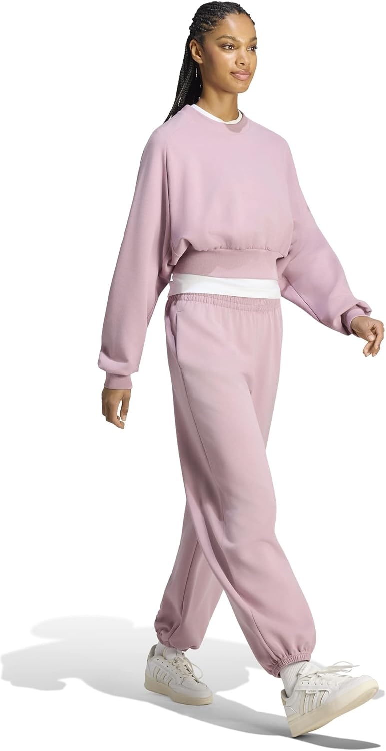 image:imageadidas Womens Soft Lux Loose SweatshirtMagic Mauve