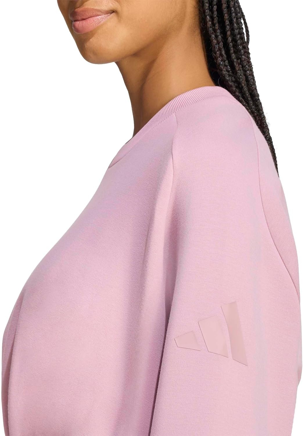 image:imageadidas Womens Soft Lux Loose SweatshirtMagic Mauve