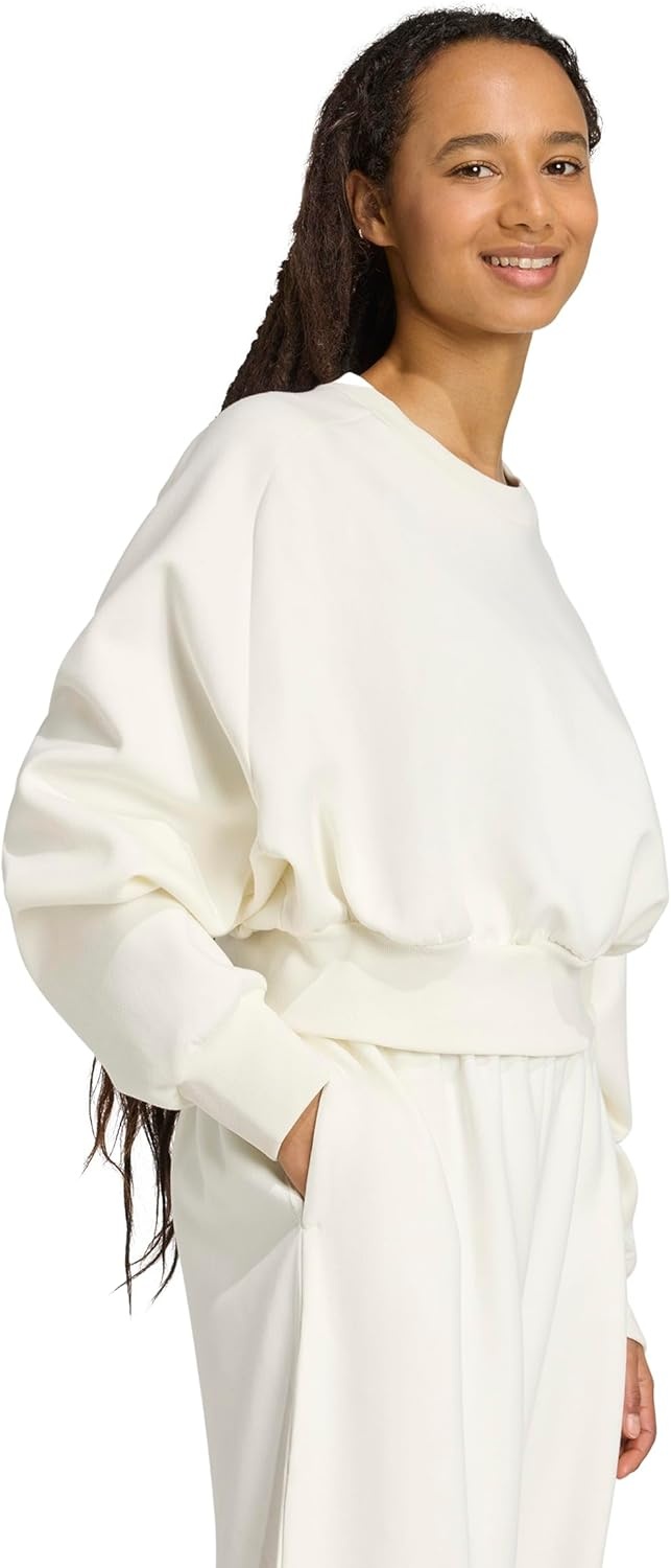image:imageadidas Womens Soft Lux Loose SweatshirtOffwhite
