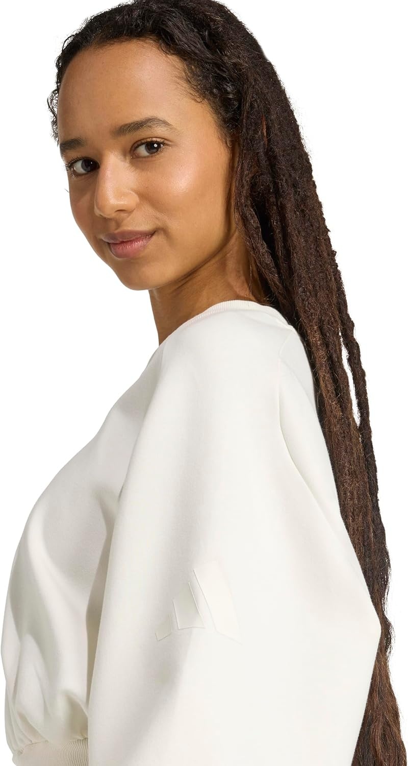 image:imageadidas Womens Soft Lux Loose SweatshirtOffwhite