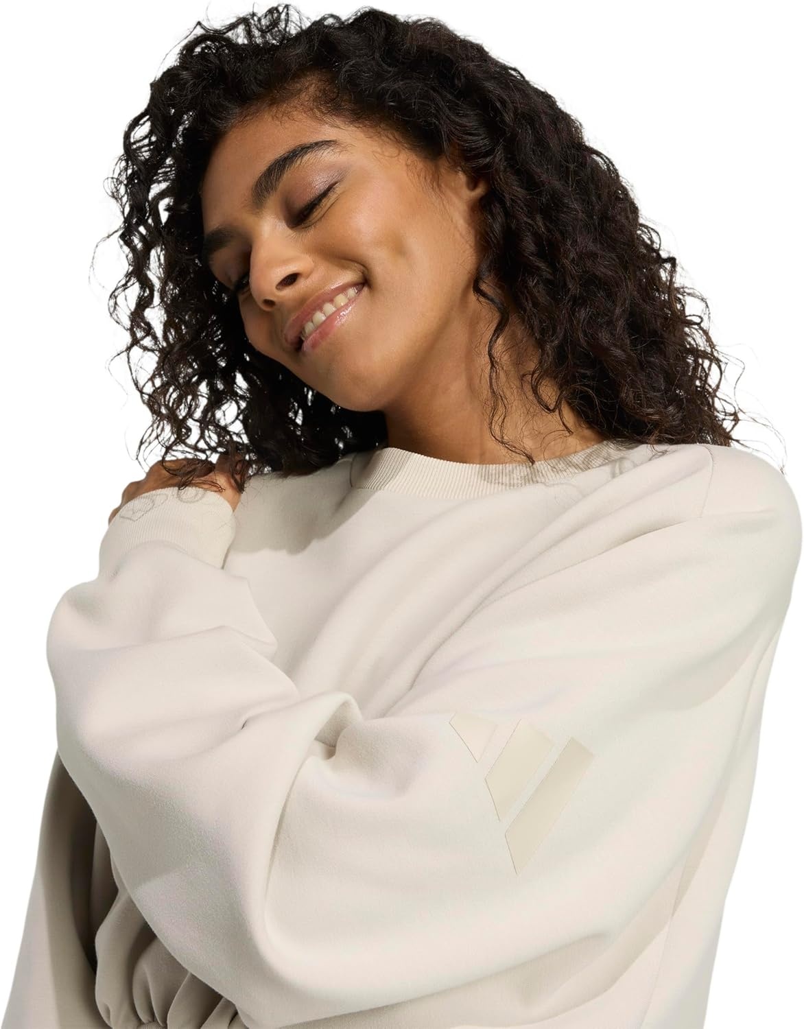 image:imageadidas Womens Soft Lux Loose SweatshirtWonder Alumina