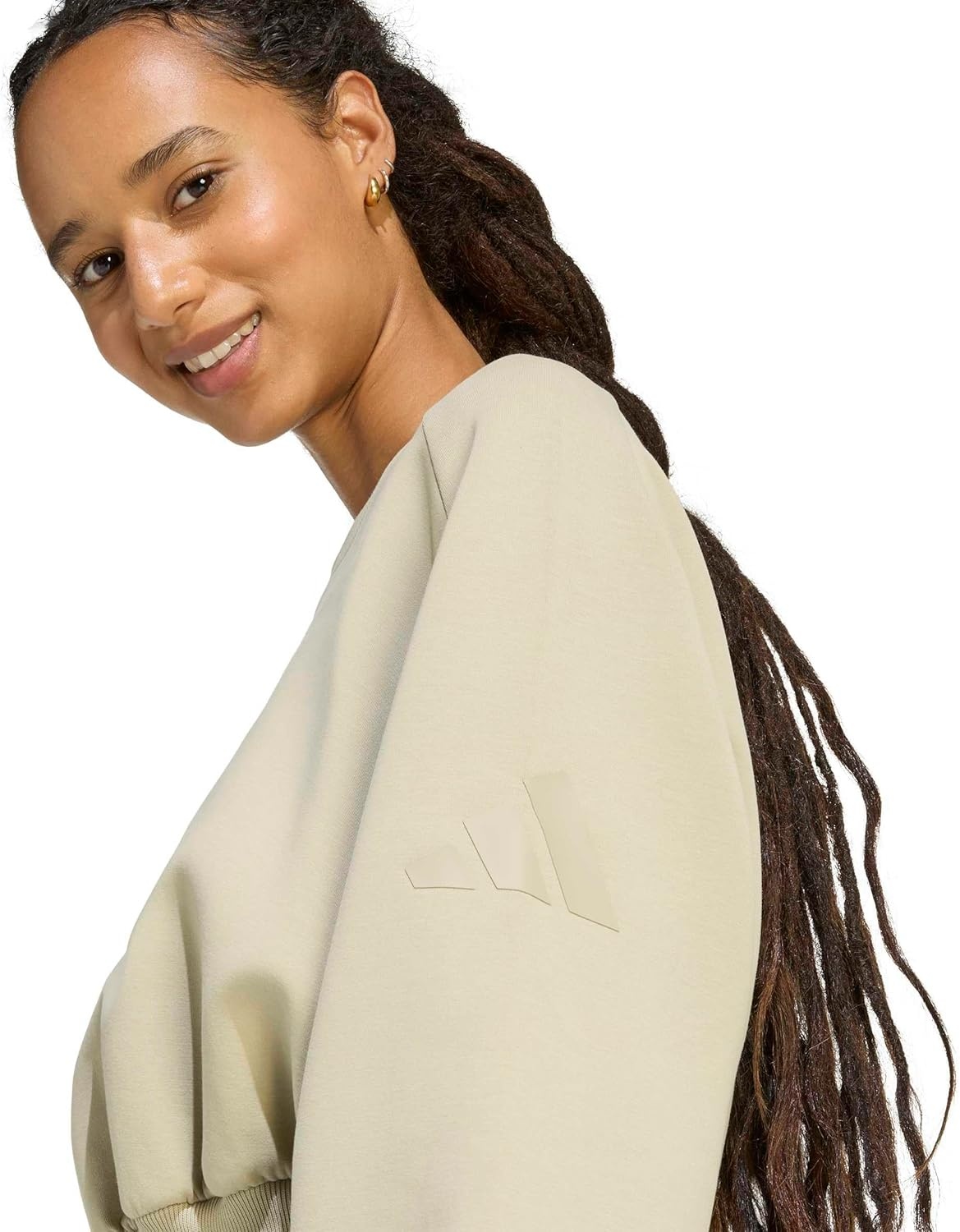 image:imageadidas Womens Soft Lux Loose SweatshirtWonder Cargo