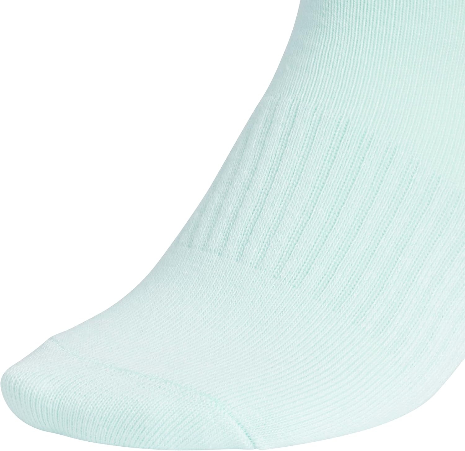 image:imageadidas Womens Superlite No Show Socks 6 Pairs Lightweight amp BreathableClassicSemi Flash Aqua BlueMint Tone GreenGrey