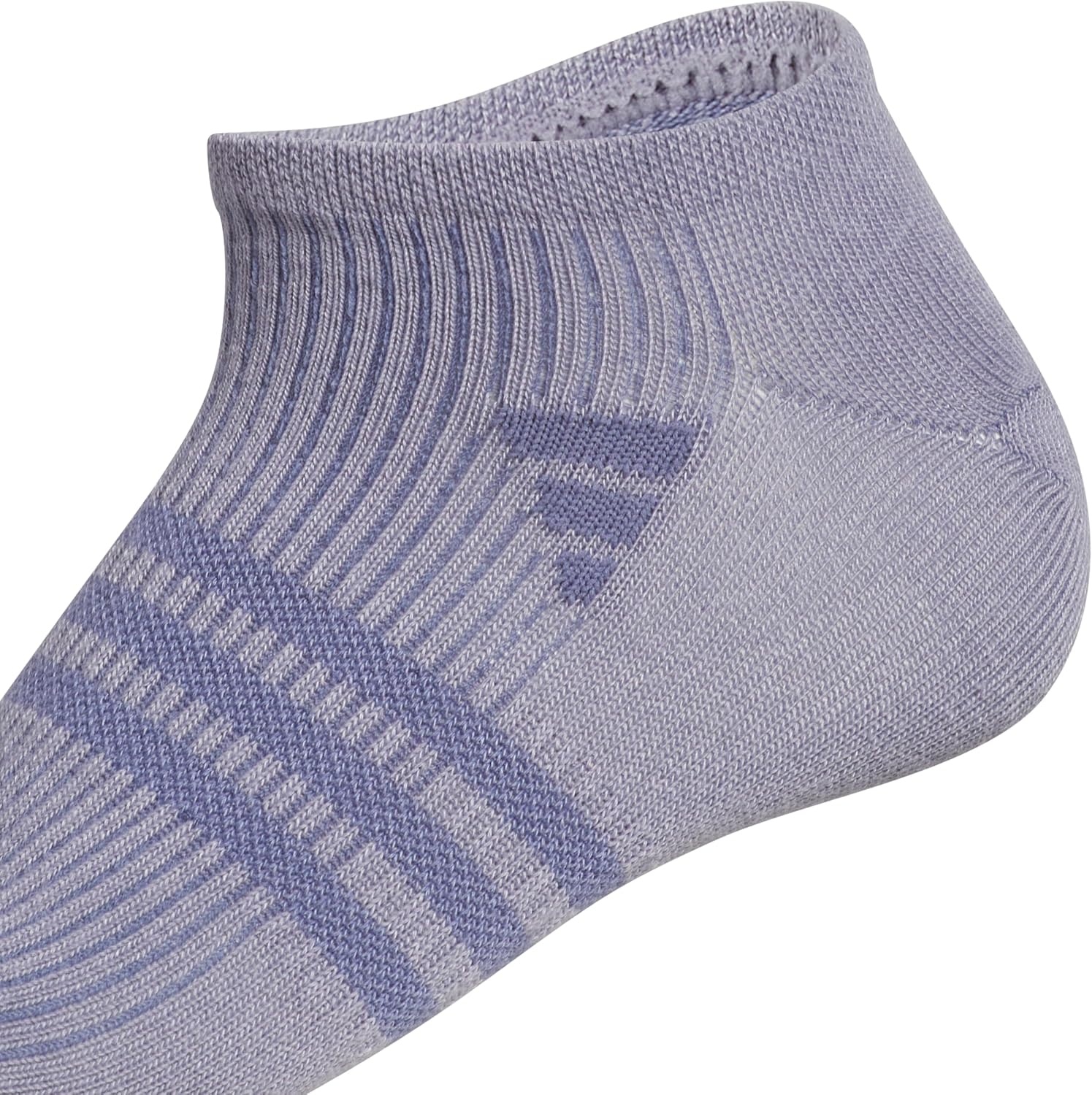 image:imageadidas Womens Superlite No Show Socks 6 Pairs Lightweight amp BreathableSlate GreyMagic Mauve PurpleCrystal Linen Beige3