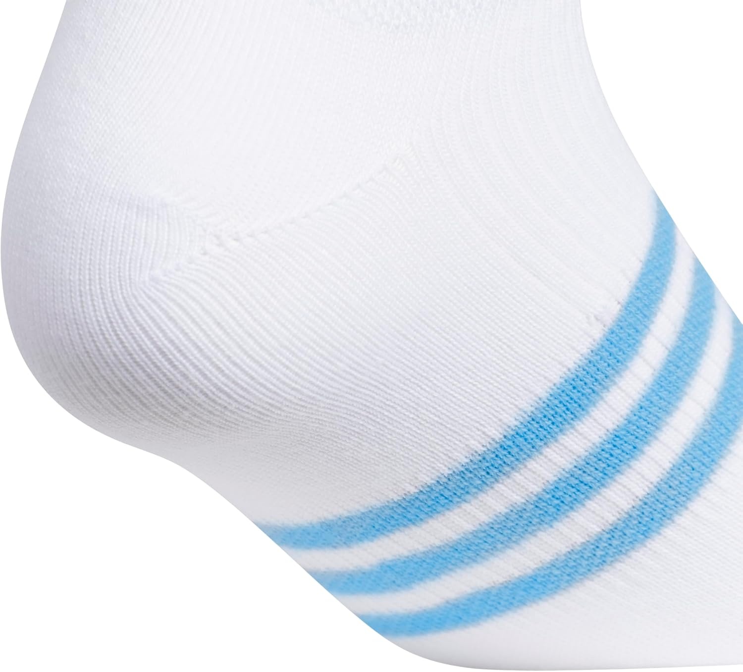 image:imageadidas Womens Superlite No Show Socks 6 Pairs Lightweight amp BreathableWhiteBlue BurstClear Onix Grey3