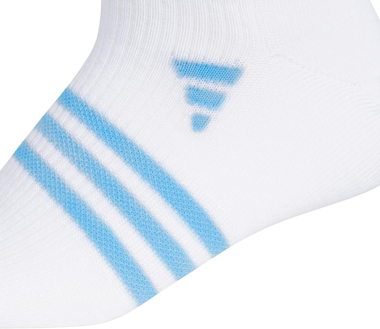 image:imageadidas Womens Superlite No Show Socks 6 Pairs Lightweight amp BreathableWhiteBlue BurstClear Onix Grey3