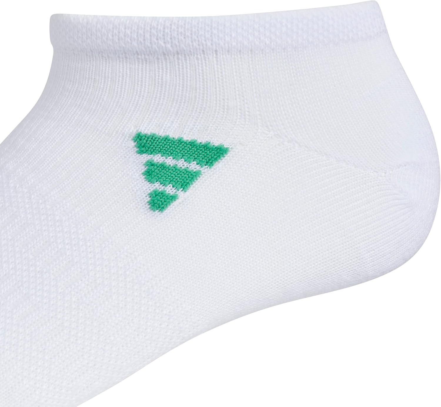 image:imageadidas Womens Superlite No Show Socks 6 Pairs Lightweight amp BreathableWhiteSemi Court GreenPink Fusion3