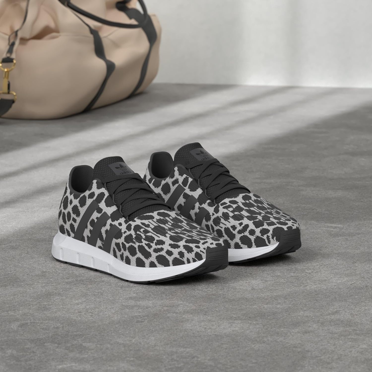 image:imageadidas Womens Swift Run 10 ShoesRaw WhiteCore BlackCarbon