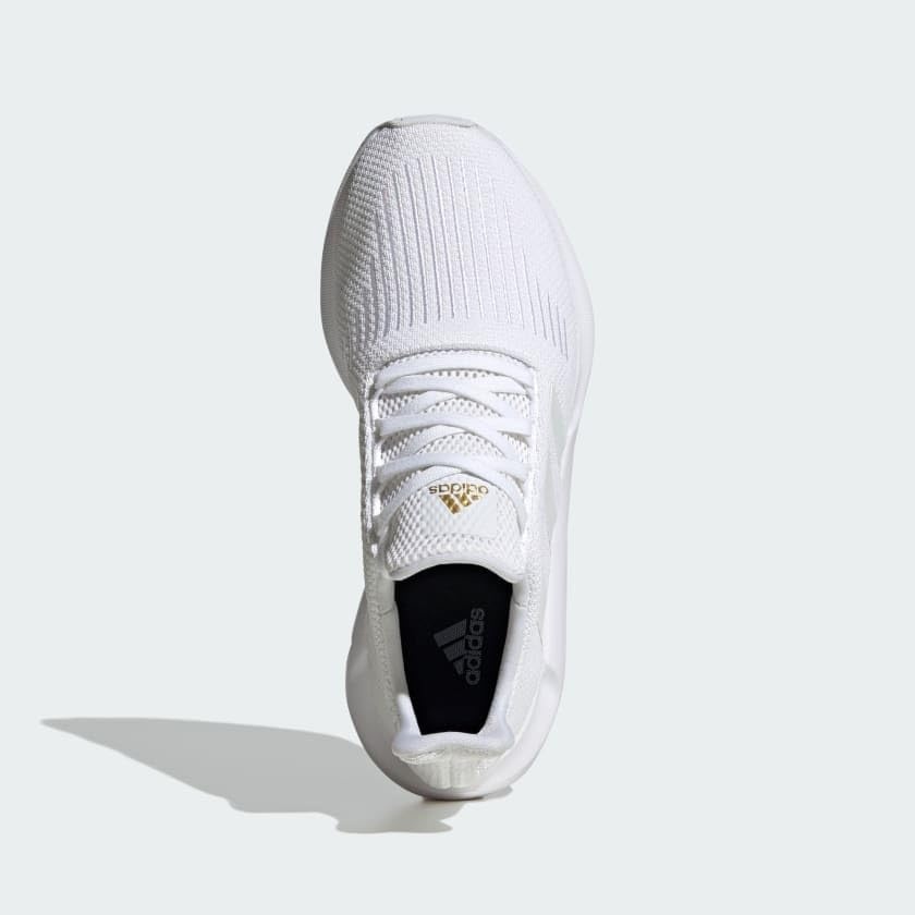 image:imageadidas Womens Swift Run 10 ShoesWhiteWhiteGold Metallic