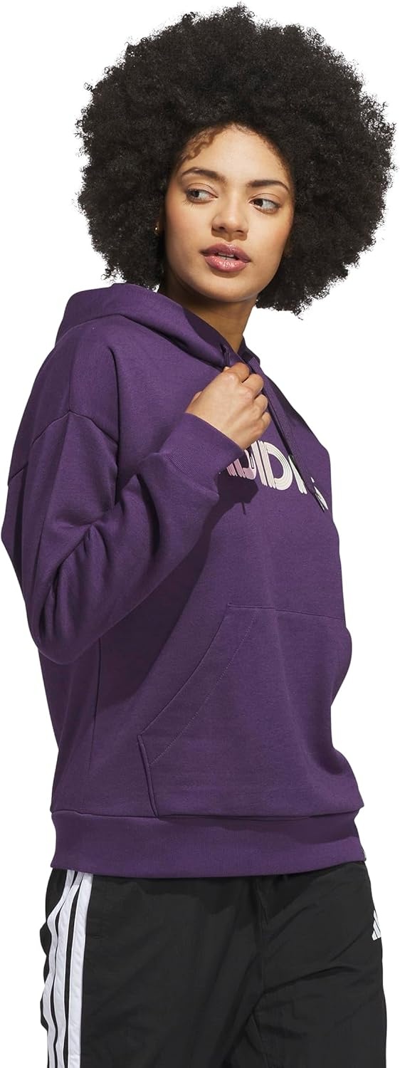 image:imageadidas Womens Wordmark Graphic HoodieAurora Plum