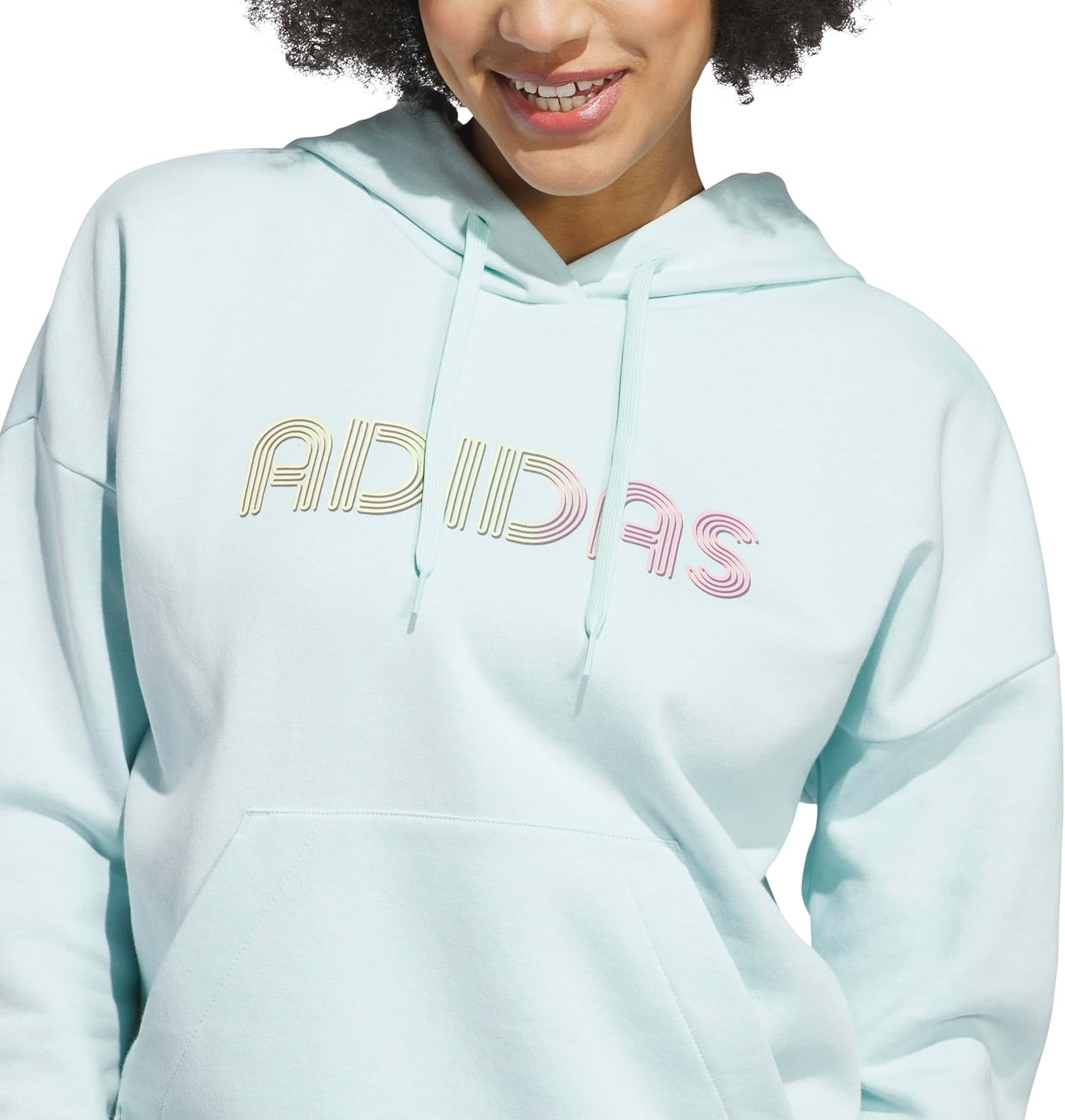 image:imageadidas Womens Wordmark Graphic HoodieHalo Mint