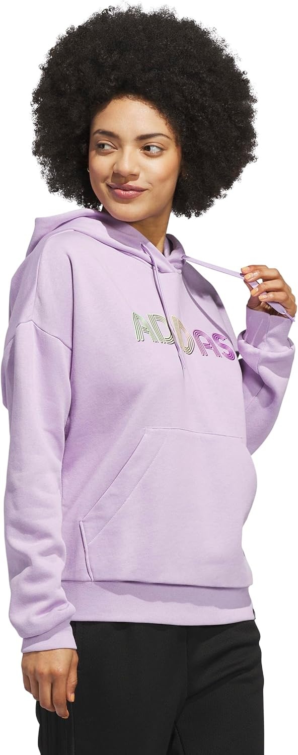 image:imageadidas Womens Wordmark Graphic HoodiePowder Plum