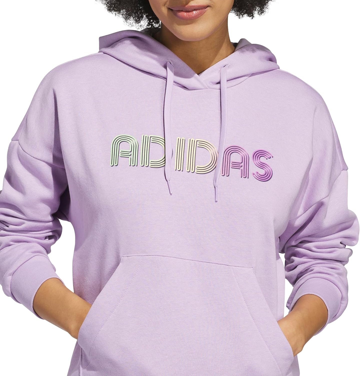 image:imageadidas Womens Wordmark Graphic HoodiePowder Plum