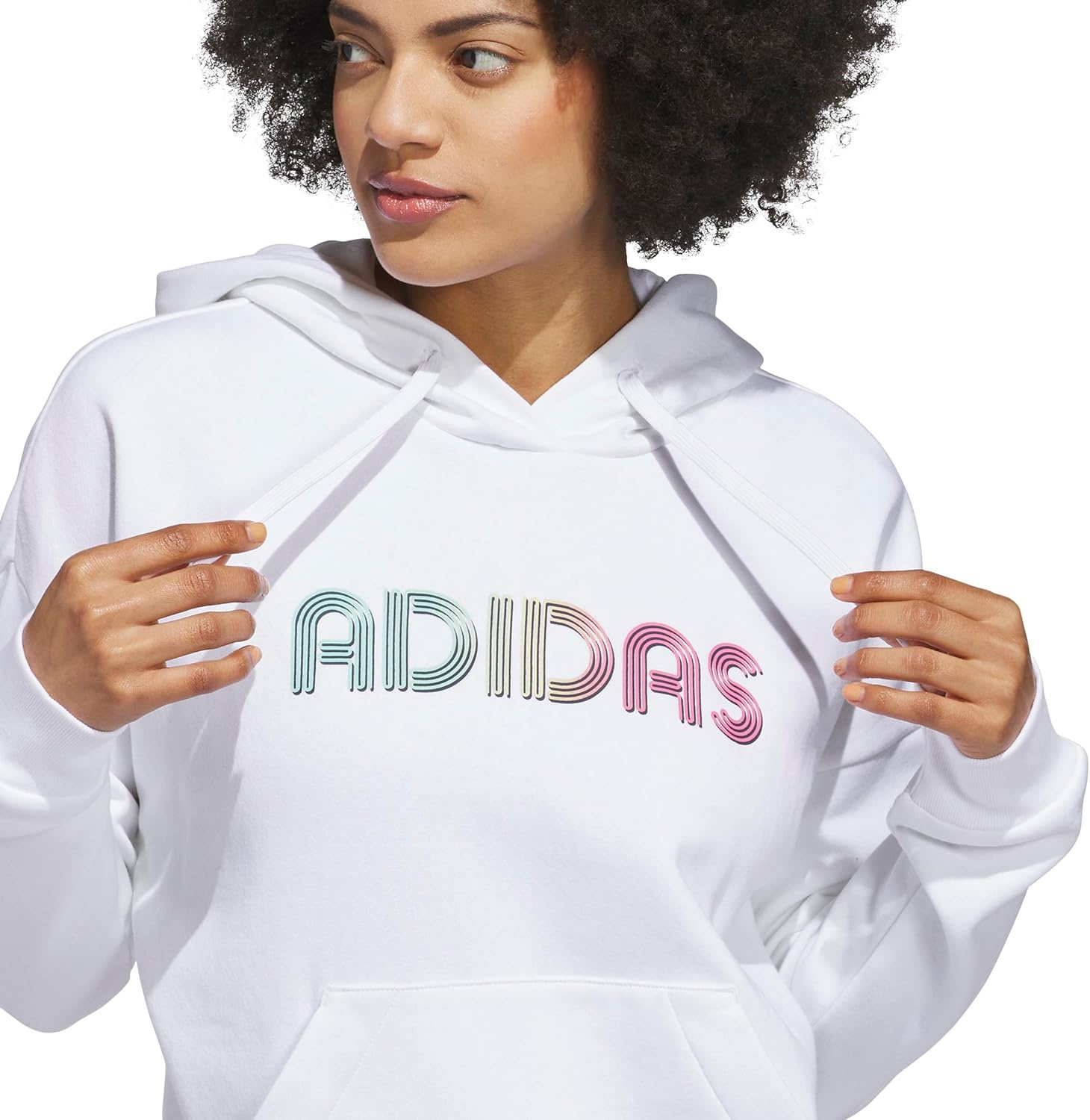 image:imageadidas Womens Wordmark Graphic HoodieWhite