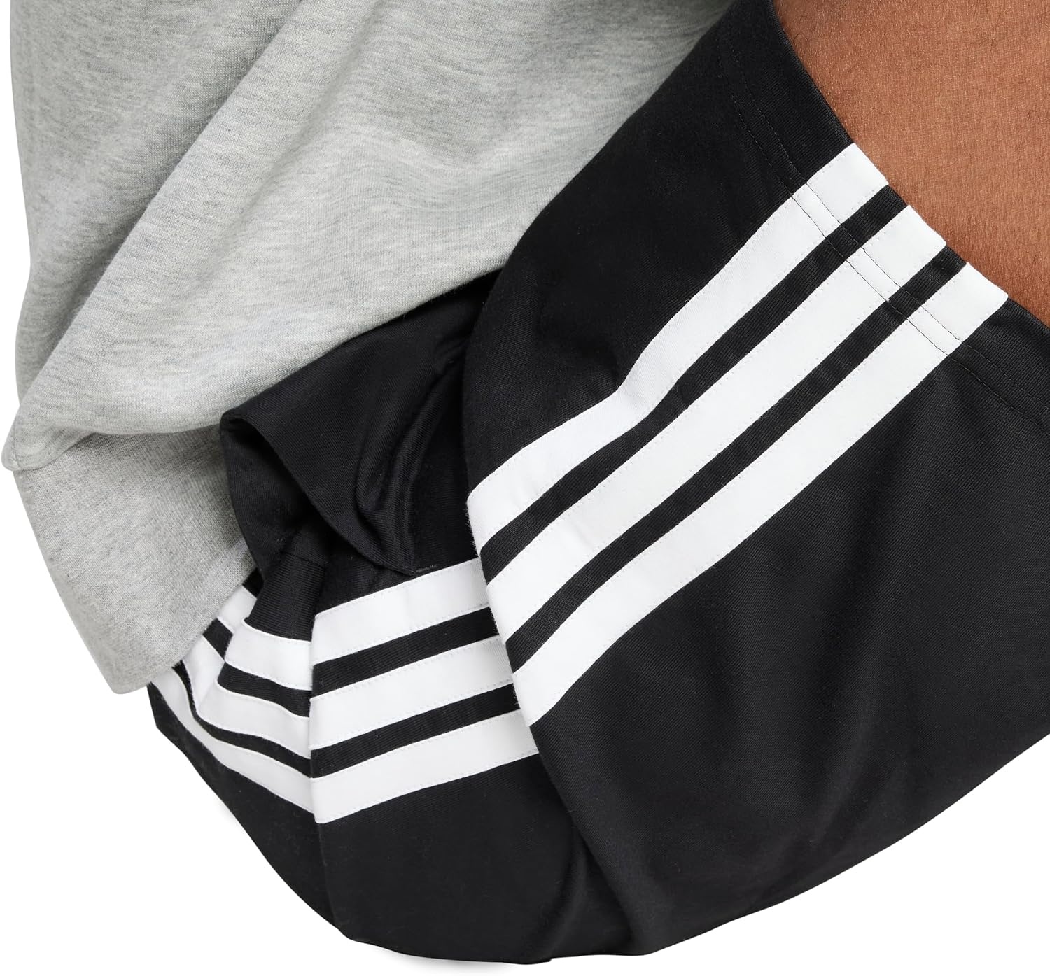 image:imageadidas mens Essentials 3stripes Single Jersey 10inch ShortsBlackWhite