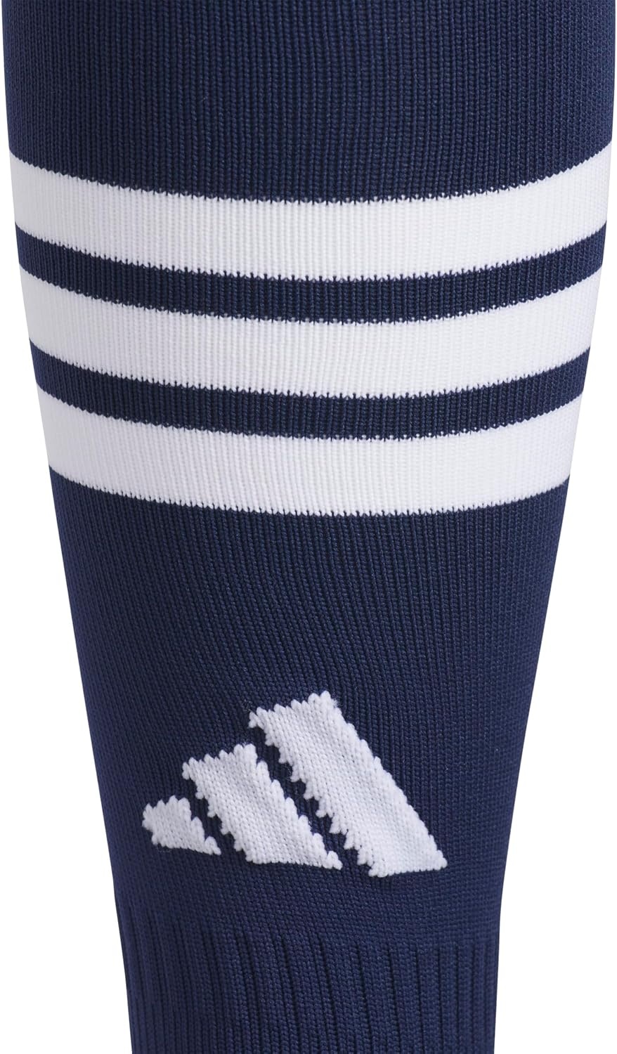 image:imageadidas unisex 3stripe Hoop Soccer Socks 1pair With Arch Compression for a Secure FitNavy Blue 2White