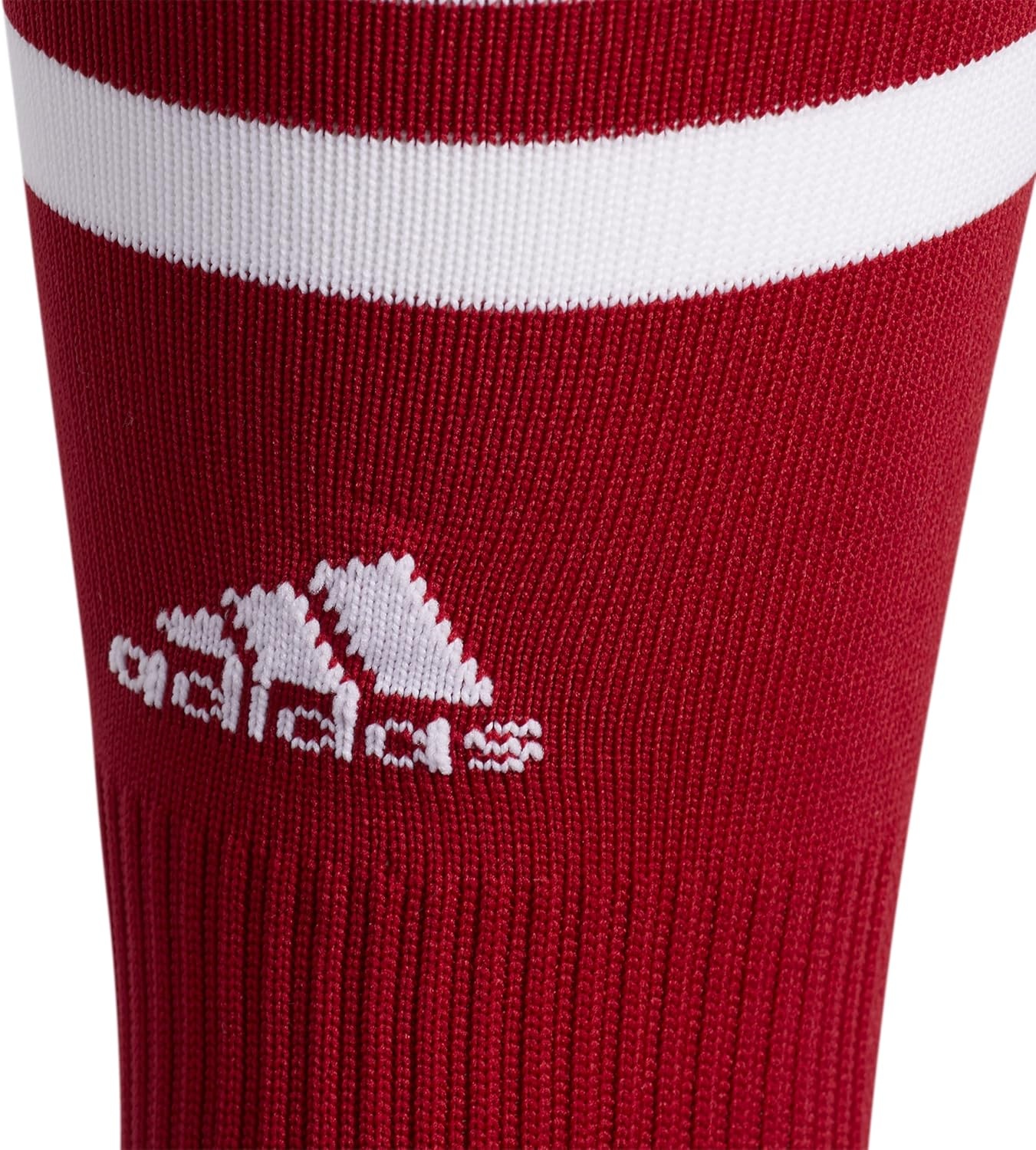 image:imageadidas unisex 3stripe Hoop Soccer Socks 1pair With Arch Compression for a Secure FitTeam Power RedWhite