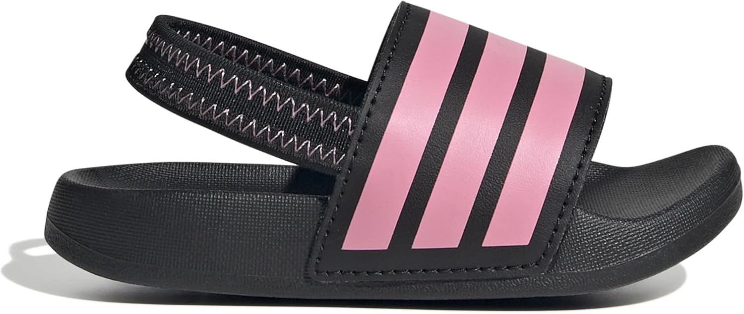 image:imageadidas unisexbaby Adilette EstrapBlackBliss PinkBlack