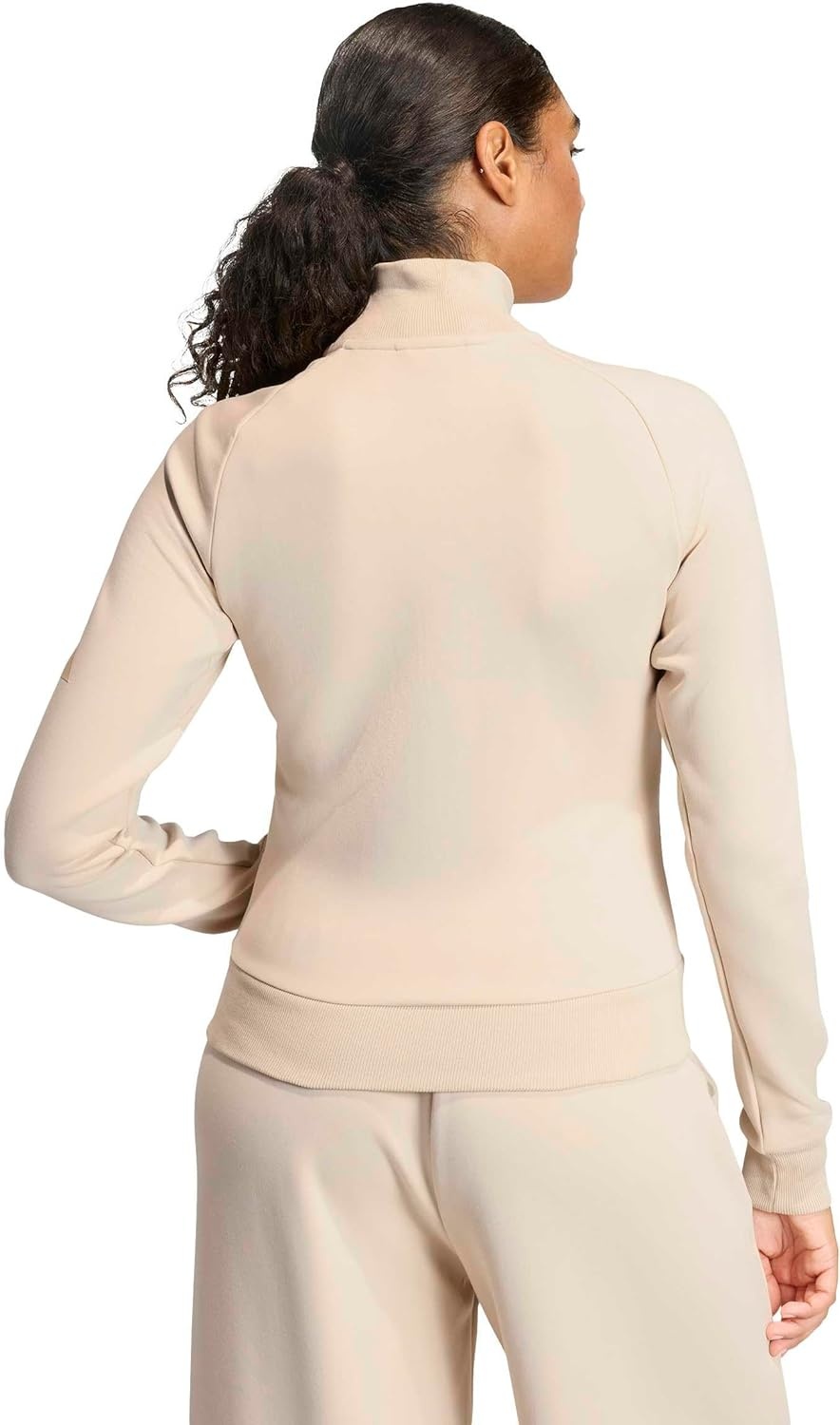 image:imageadidas womens All Szn Soft Lux Slim Track TopCrystal Linen