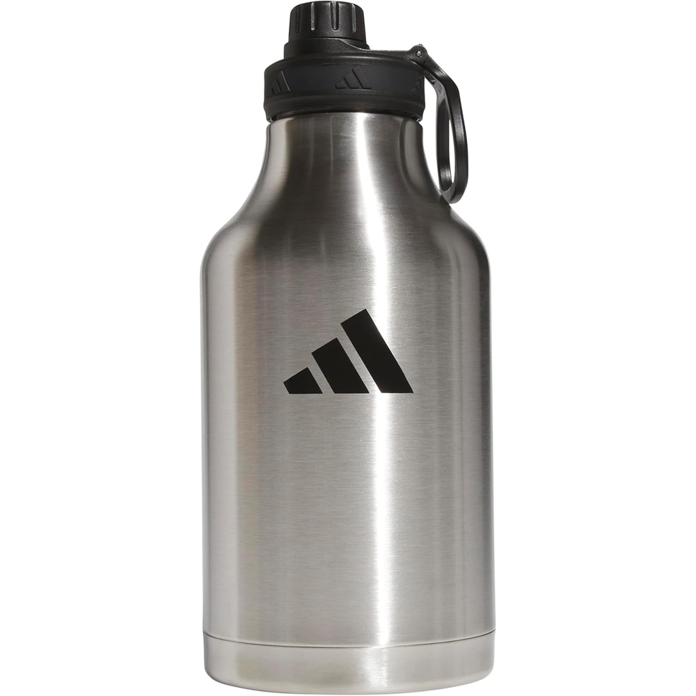 image:imageadidas 2 Liter 62 Oz Metal Water Bottle HotCold DoubleWalled Insulated 188 Stainless SteelStainless SteelBlack2