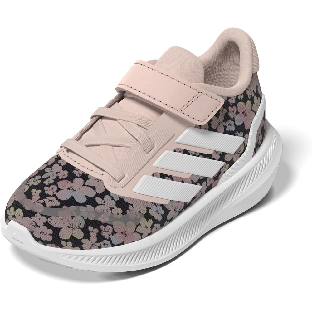 image:imageadidas BabyBoys Marvel Run Falcon 5 Elastic Lace amp StrapSandy PinkWhiteBlack