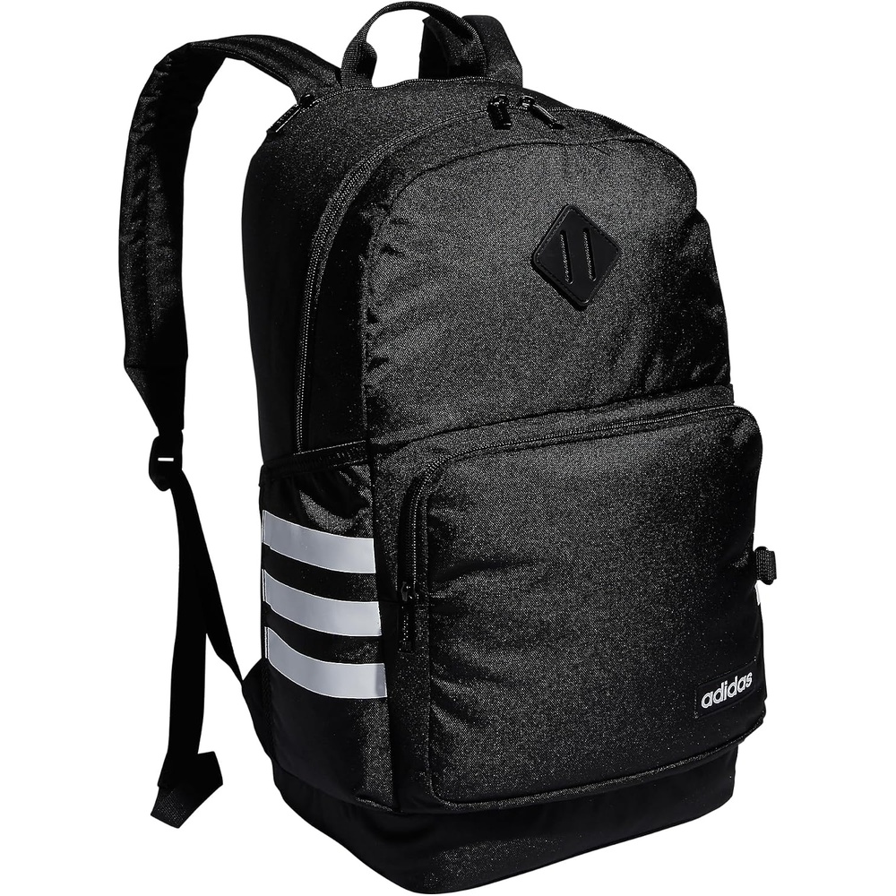image:imageadidas Classic 3Stripe Backpack for Laptop School and Travel 28LBlackWhite40