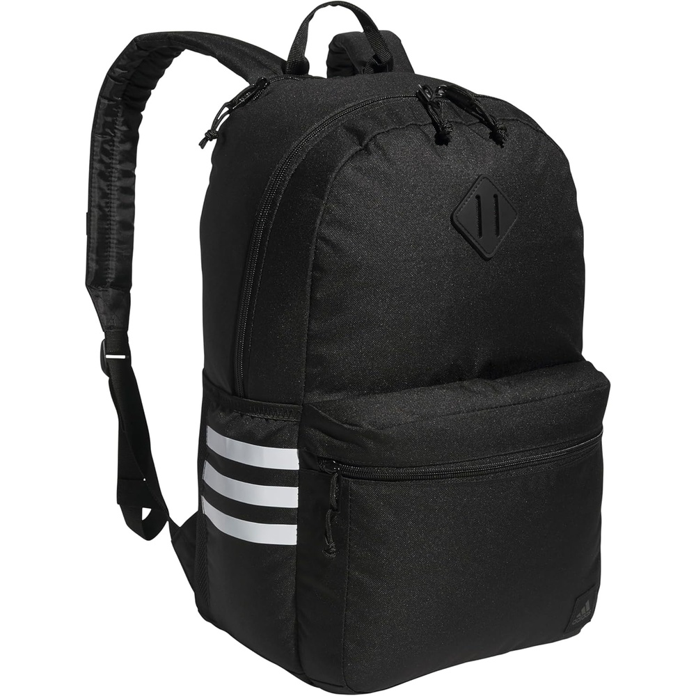 image:imageadidas Classic 3Stripe Backpack for Laptop School and Travel 28LBlackWhite50