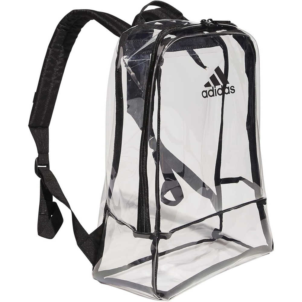 image:imageadidas Clear Backpack SeeThrough Transparent Stadium BagClearBlack