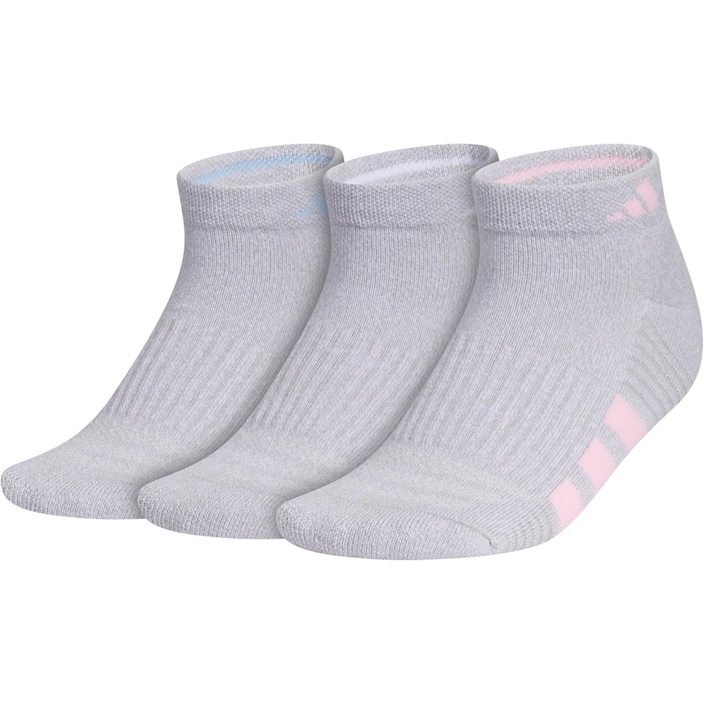 image:imageadidas Cushioned 30 3Pack Low CutClear Onix GreyGlow BlueClear Pink4