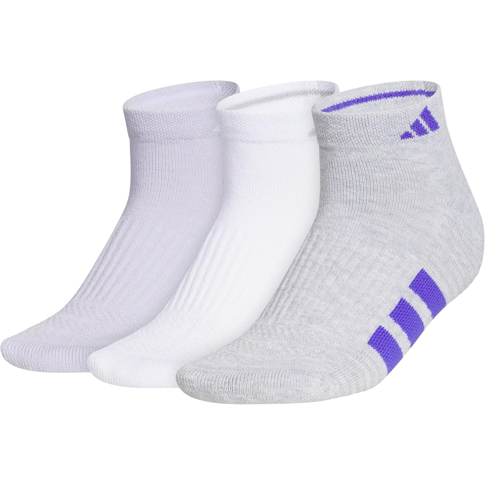 image:imageadidas Cushioned 30 3Pack Low CutFrozen PurpleClear Onix GreySolar Purple4