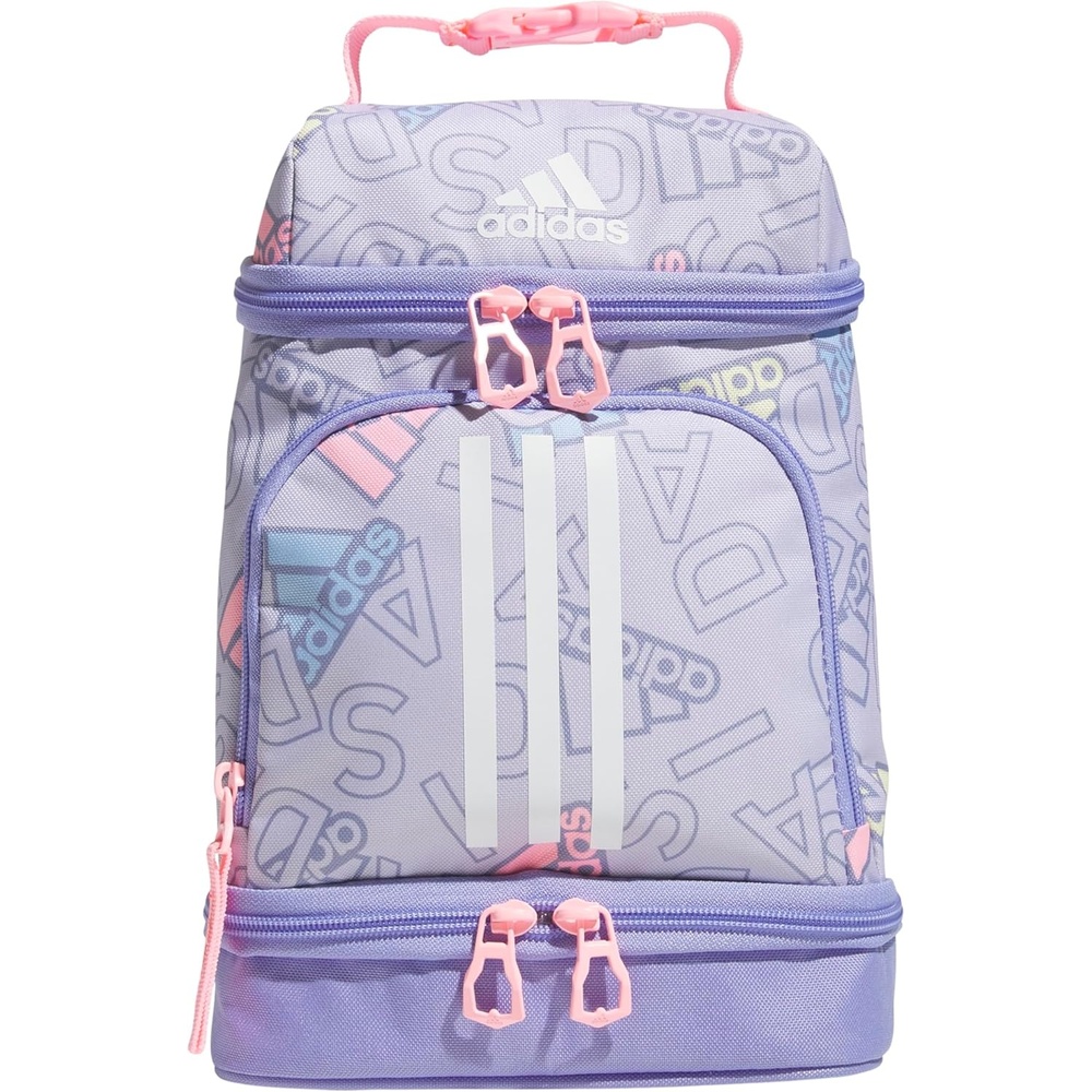 image:imageadidas Excel Lunch Bag Insulated Cooler Lunchbox 6LAdi Comp Silver VioletLight PurplePink Spark