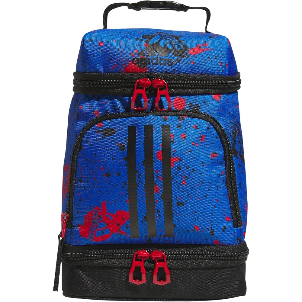 image:imageadidas Excel Lunch Bag Insulated Cooler Lunchbox 6LSplatter Bright RoyalBlackBetter Scarlet