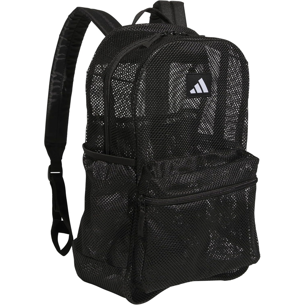 image:imageadidas Hermosa Mesh SeeThrough Backpack Festival Concert Stadium Beach Bag 29LBlackWhite3